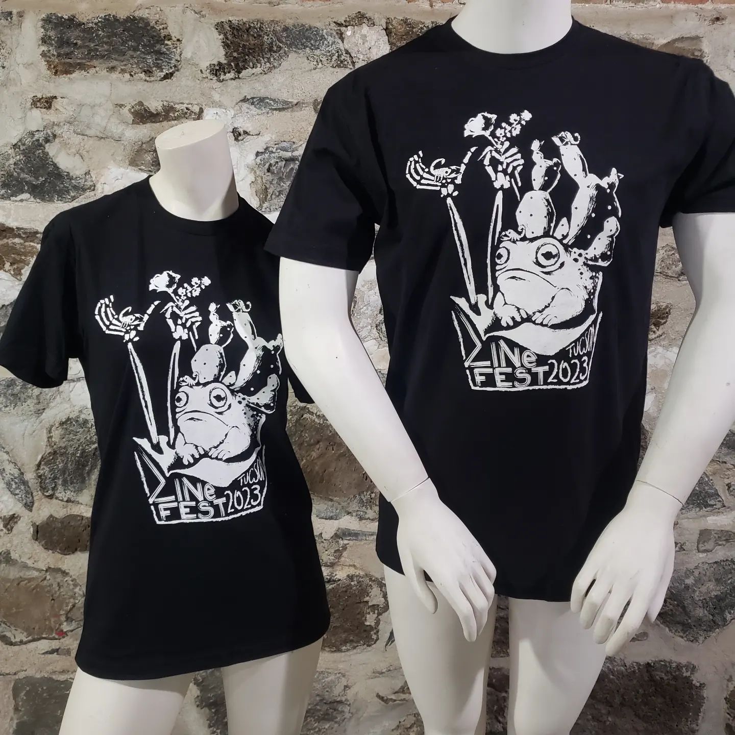 Tucson Zine Fest 2023 Shirt CREAM Printing